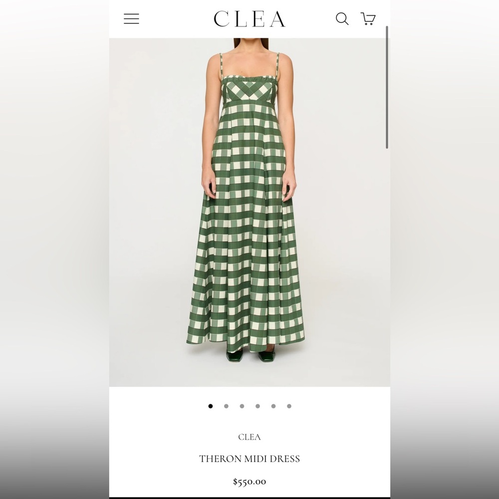 ISO CLEA Theron Midi Dress in Lucca Check (in search of)